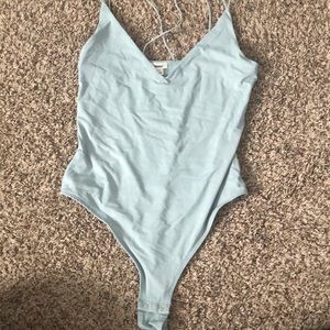Baby blue body suit